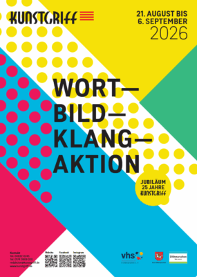 Wort-Bild-Klang-Aktion Plakat zum Kunstgriff 2026